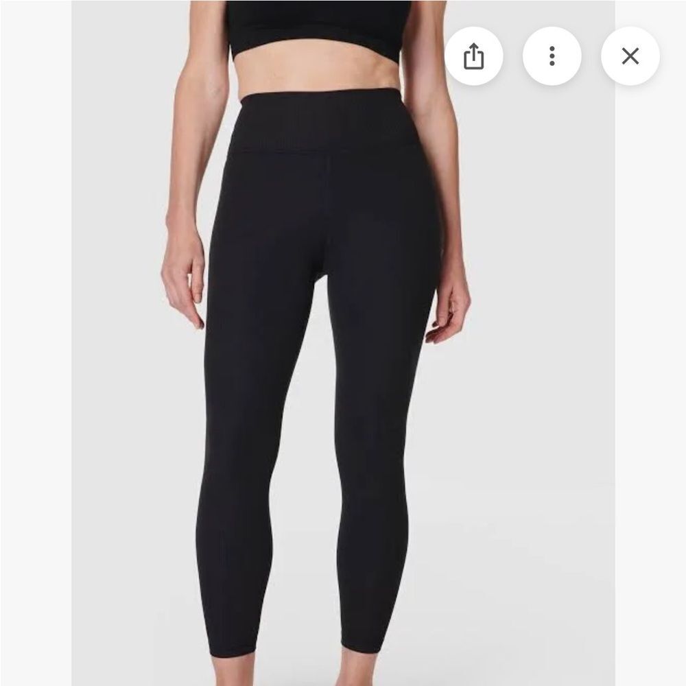 Sweaty Betty Glow Flex Ribbed 7/8 Leggings 23” Sz- XL